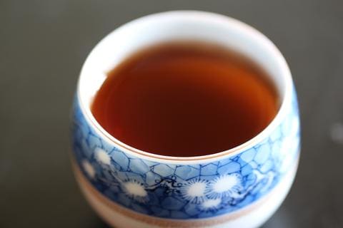 ripen pu'erh tea liquor