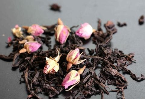 flavored tea - rose black tea