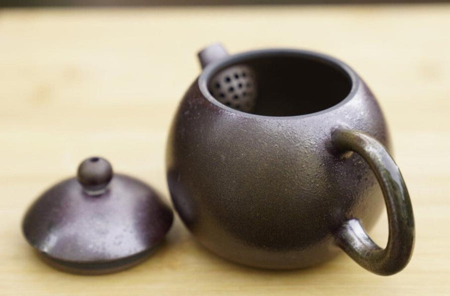 Artisan Wood-Fired Jianshui Purple Clay Lang Gui Dragon Egg Teapot