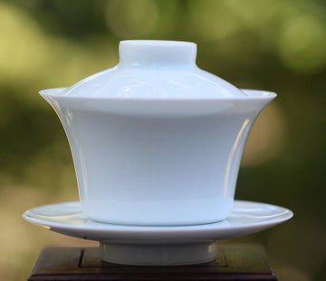 Jingdezhen Treasure Yingqing White Porcelain Gaiwan Handmade