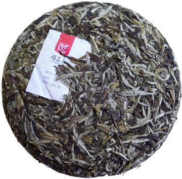 2017 King White Peony Bai Mu Dan White Tea Angel Cake