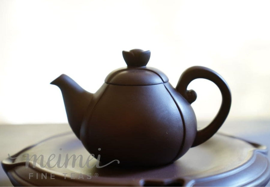 Eight-piece Yixing Clay Teapot Set Catharanthus Roseus Flower