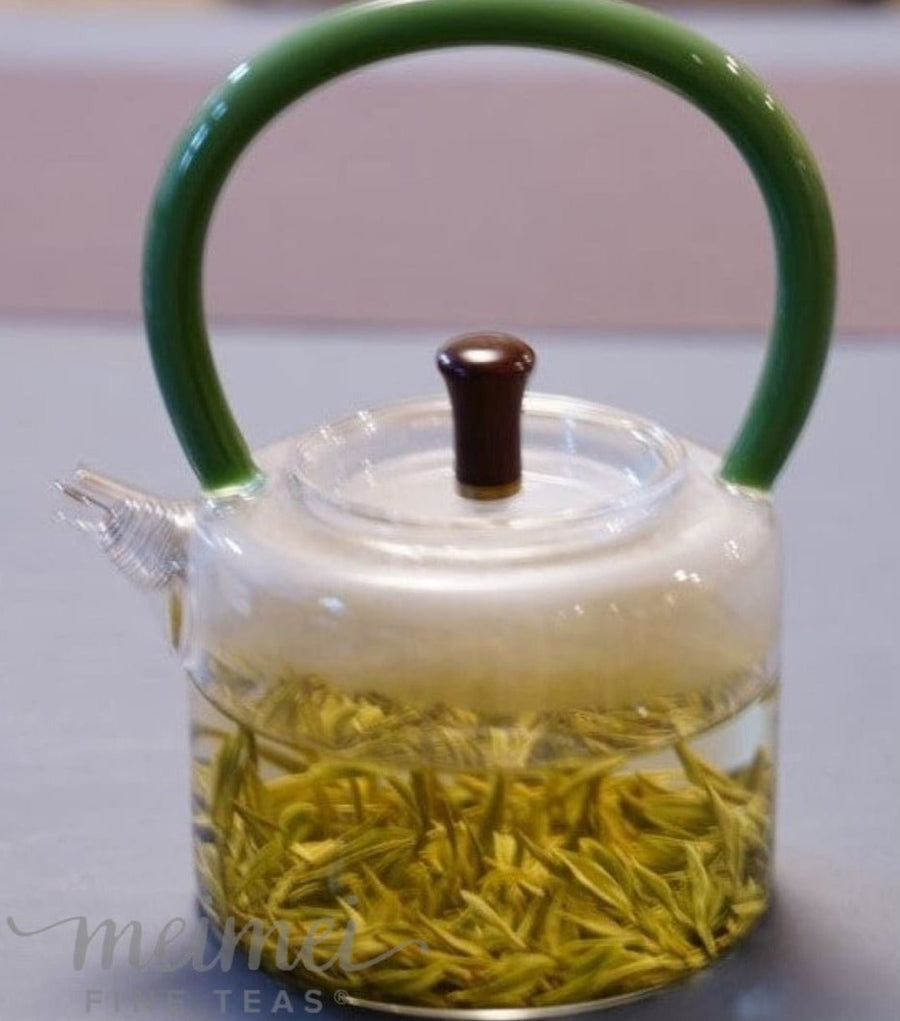 Tea Pot with Infuser, Borosilicate Glass Tea Pot, Green Tea Pot